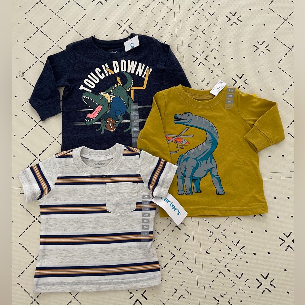 NWT Carter's baby 3M Shirts bundle